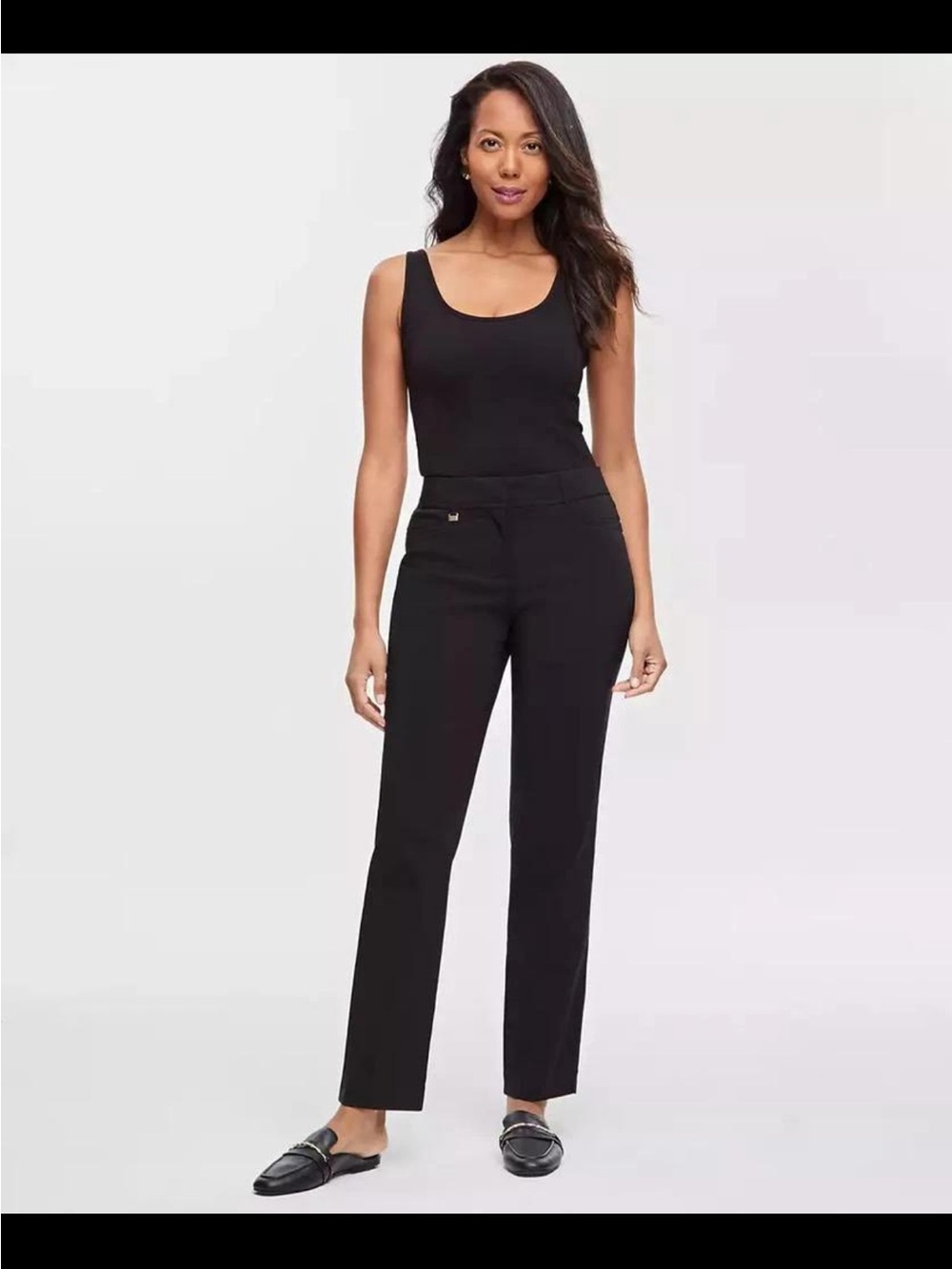 NWT JM Collection Curvy-Fit Straight/slim Tummy Control Comfort Waistband